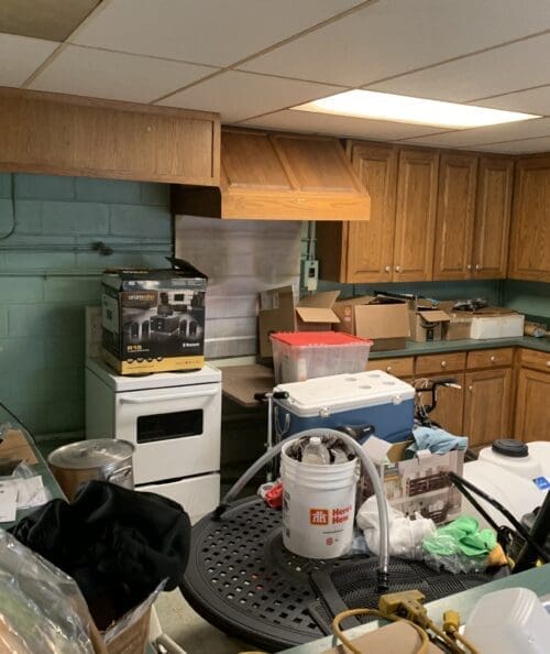 Interior of the old firehouse kitchen
